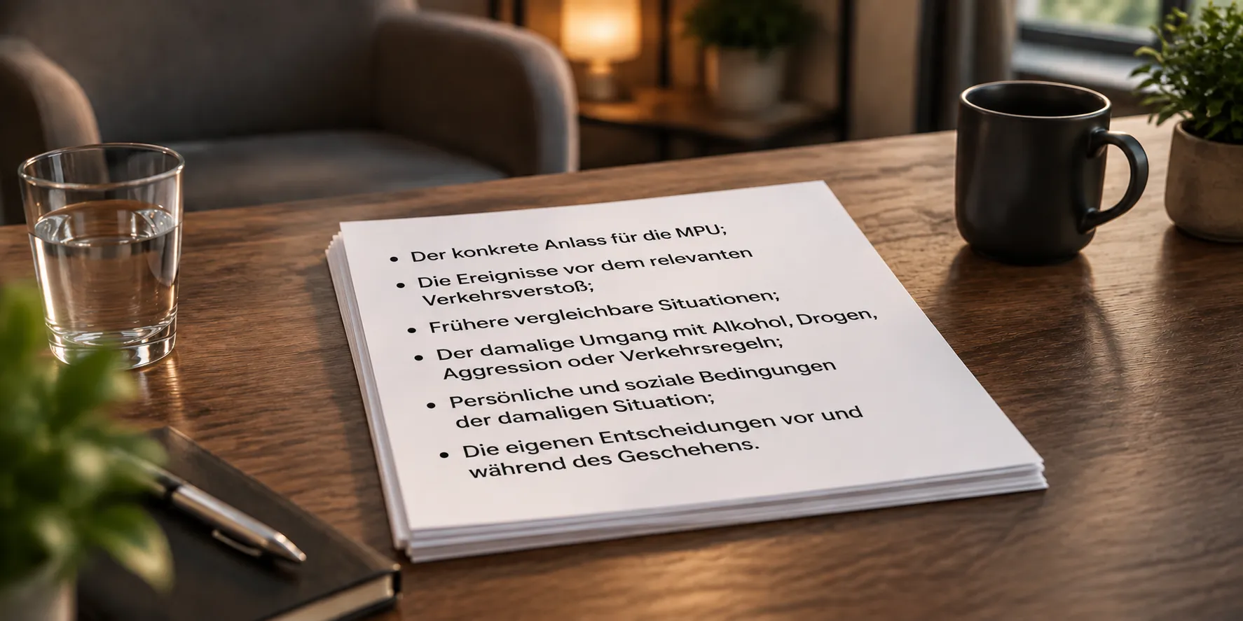 Übersicht der Fragen vom Psychologen zur Vorbereitung auf die MPU Fragen des MPU-Psychologen